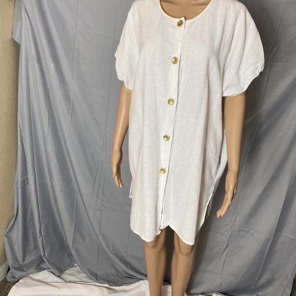 Vintage button down shift dress - Picture 3 of 8
